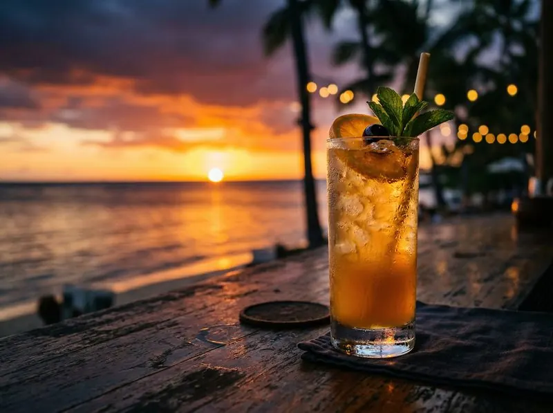 Crystal Bay Sunset signature cocktail